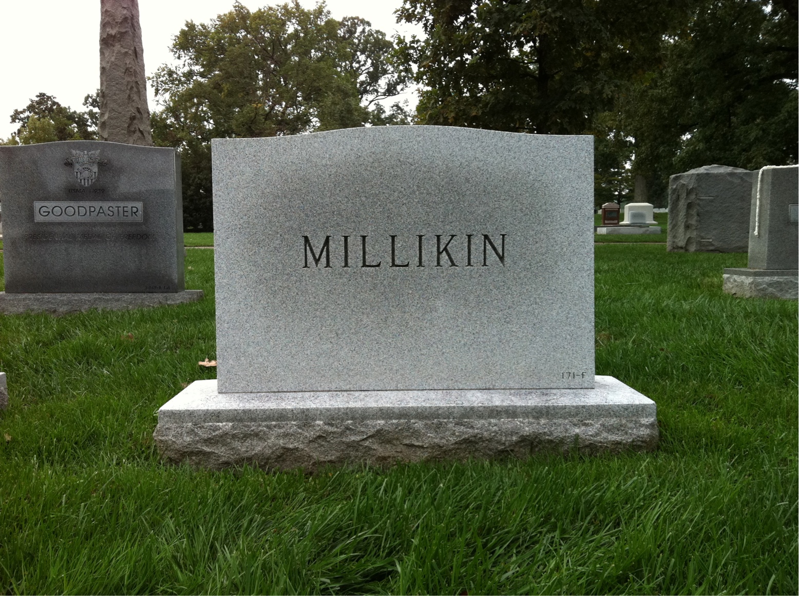 Back of headstone — Lucy Morrow