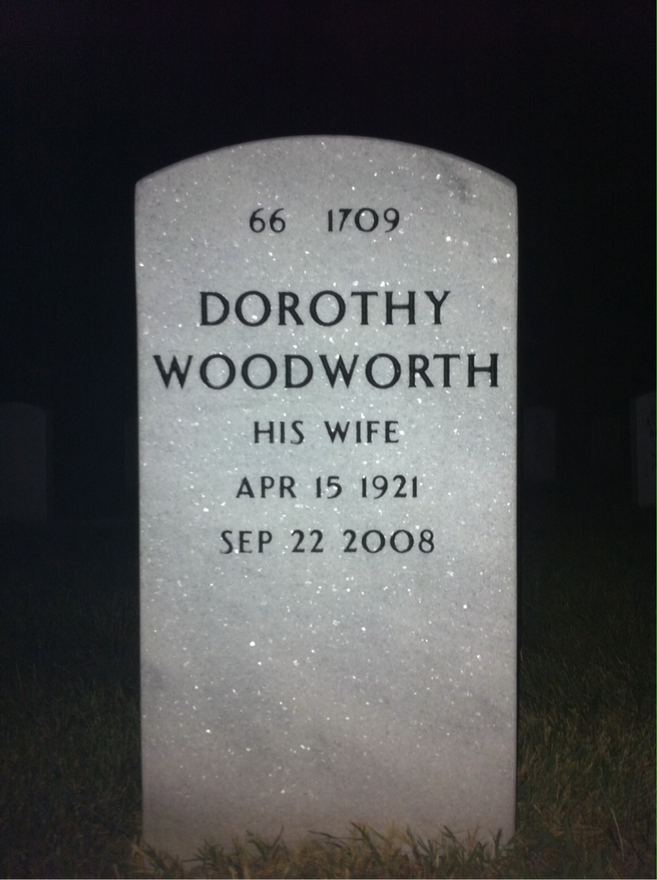 Back of headstone — Peter Smith