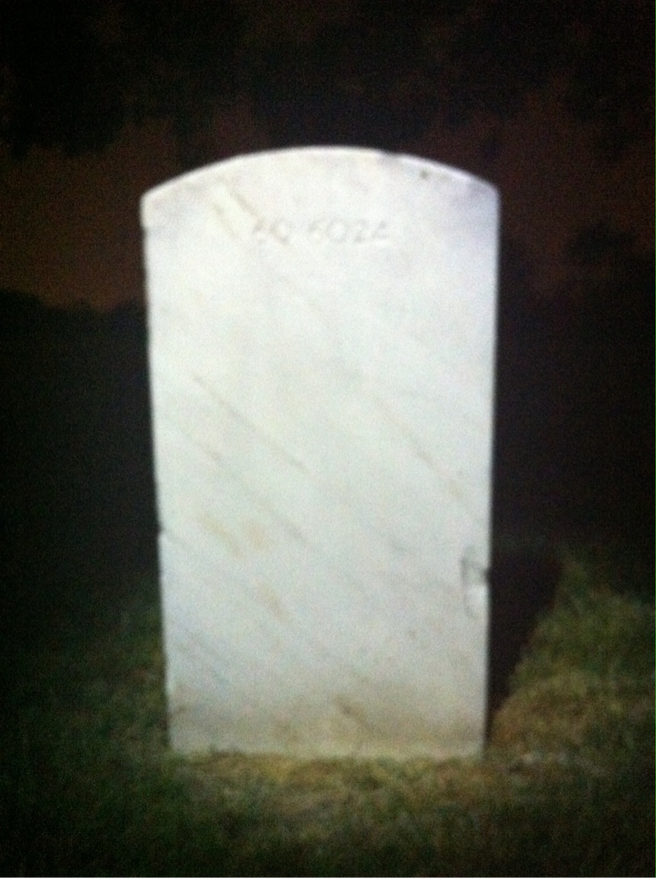 Back of headstone — Thomas Morrison