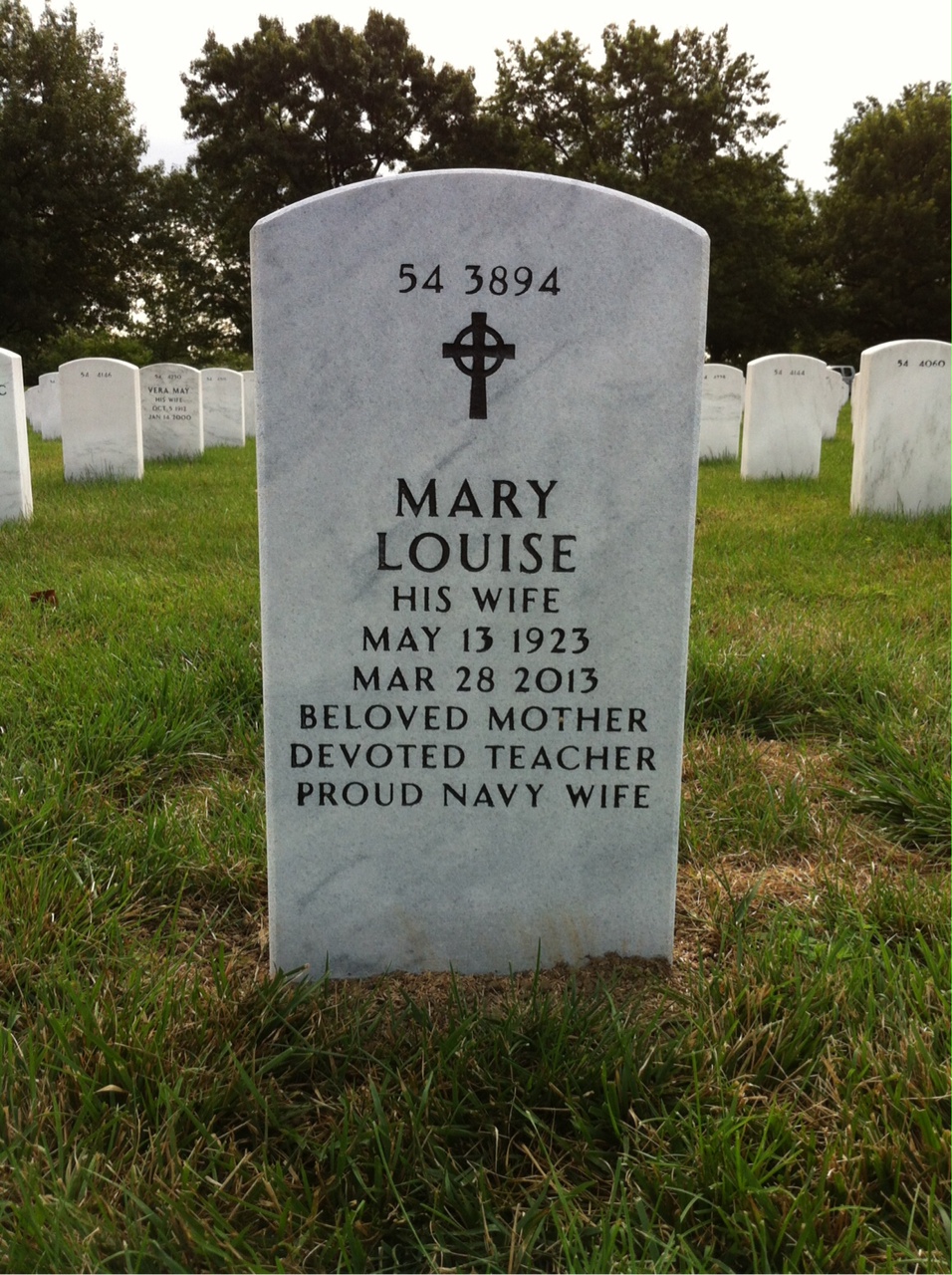 Back of headstone — James Shannon