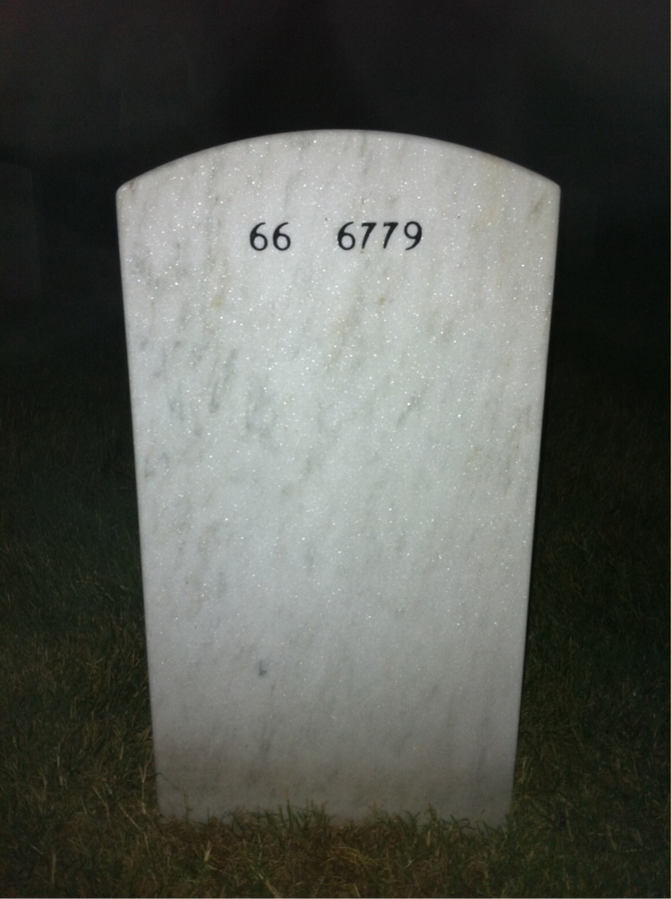 Back of headstone — Robert Meek