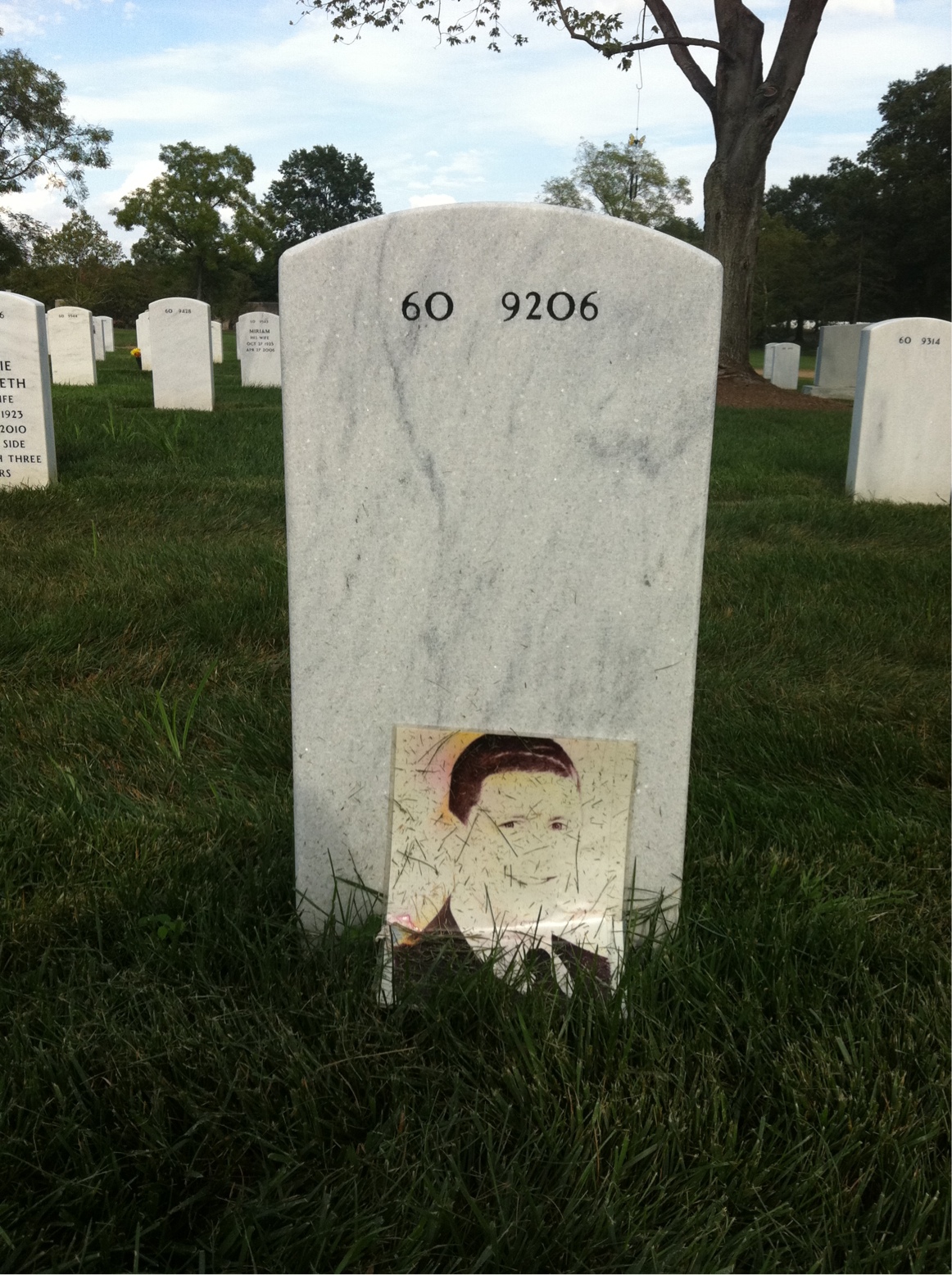 Back of headstone — Gary Gooch