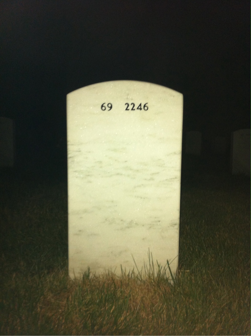 Back of headstone — Alfred Christensen