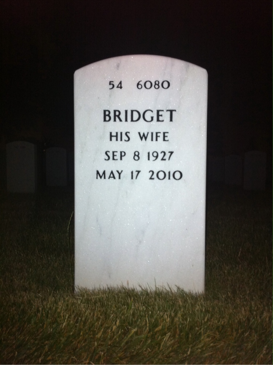 Back of headstone — John Seeley