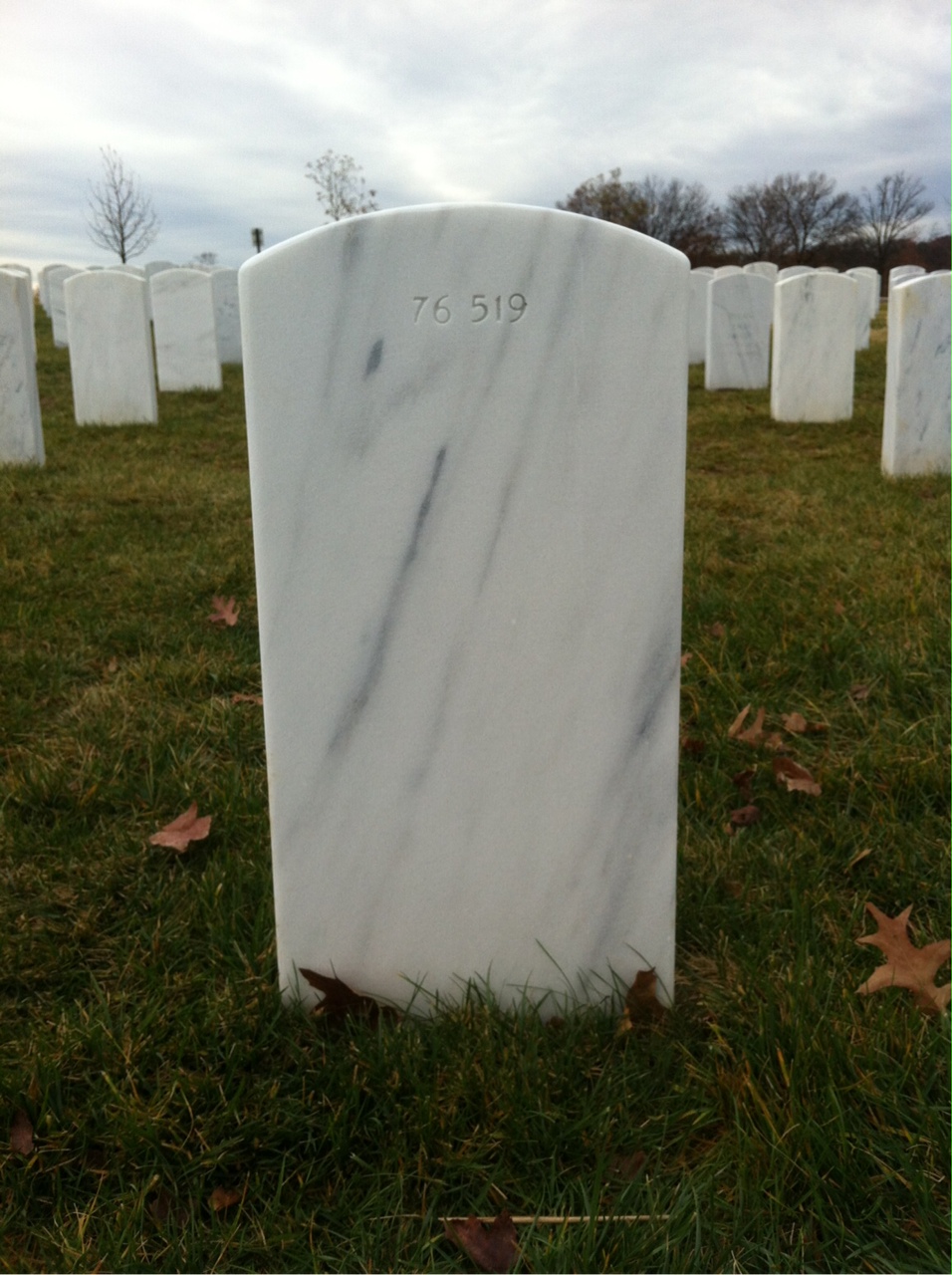 Back of headstone — William Davis