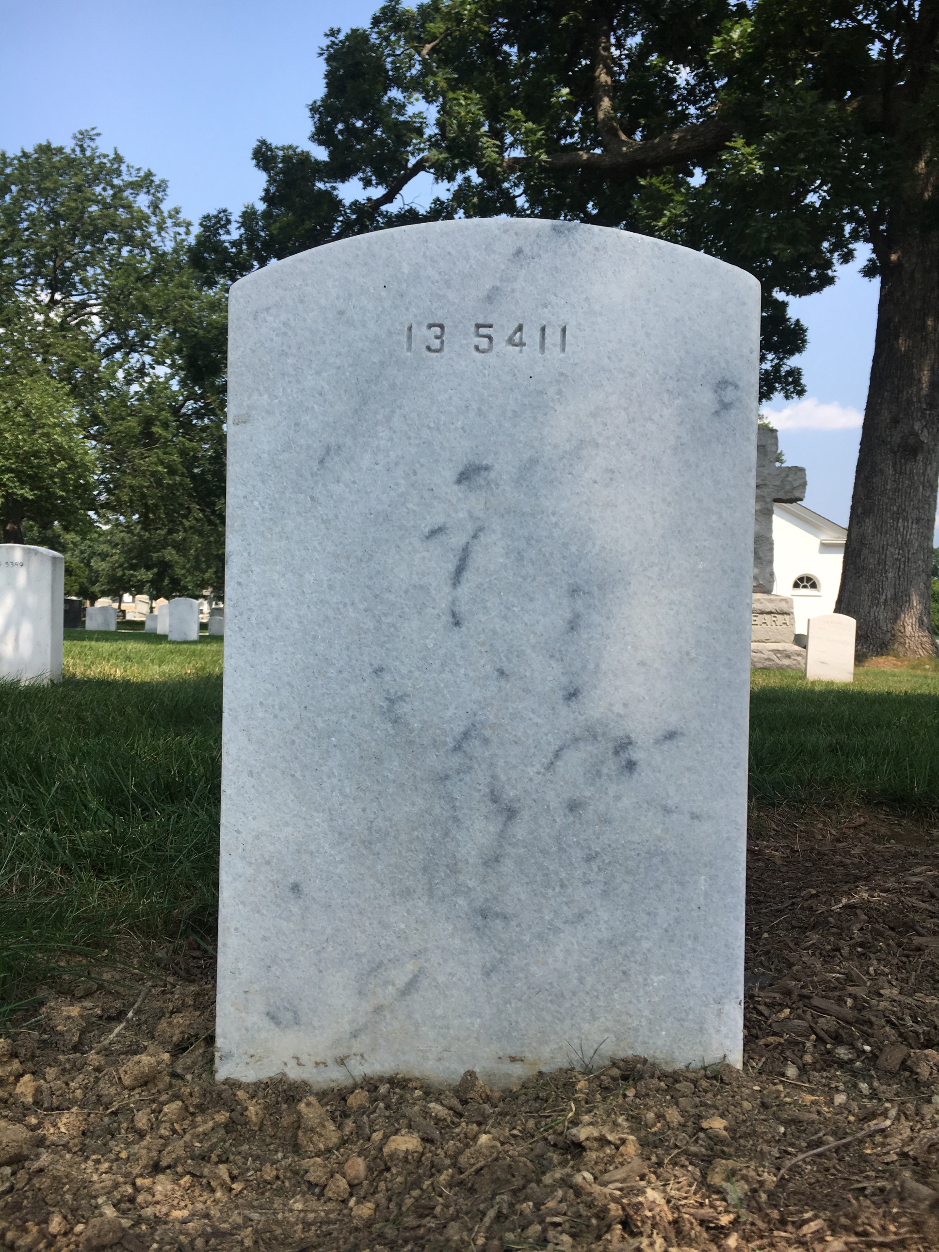 Back of headstone — Joshua Armstrong