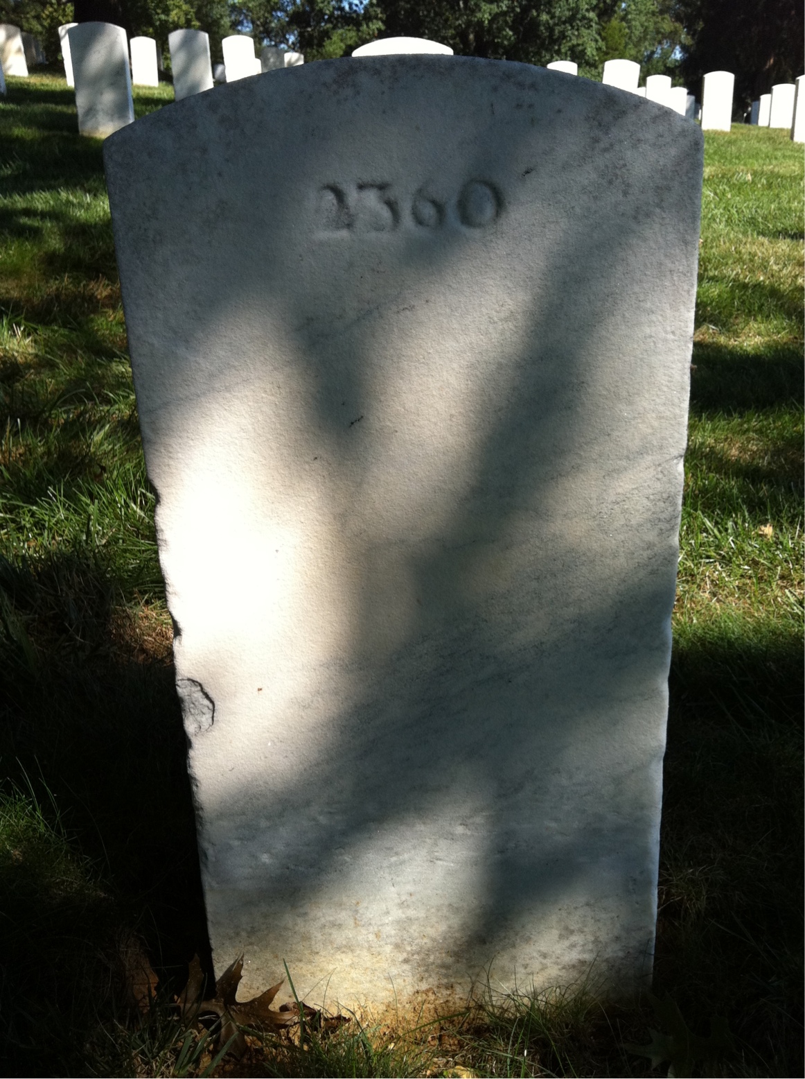 Back of headstone — James Mills
