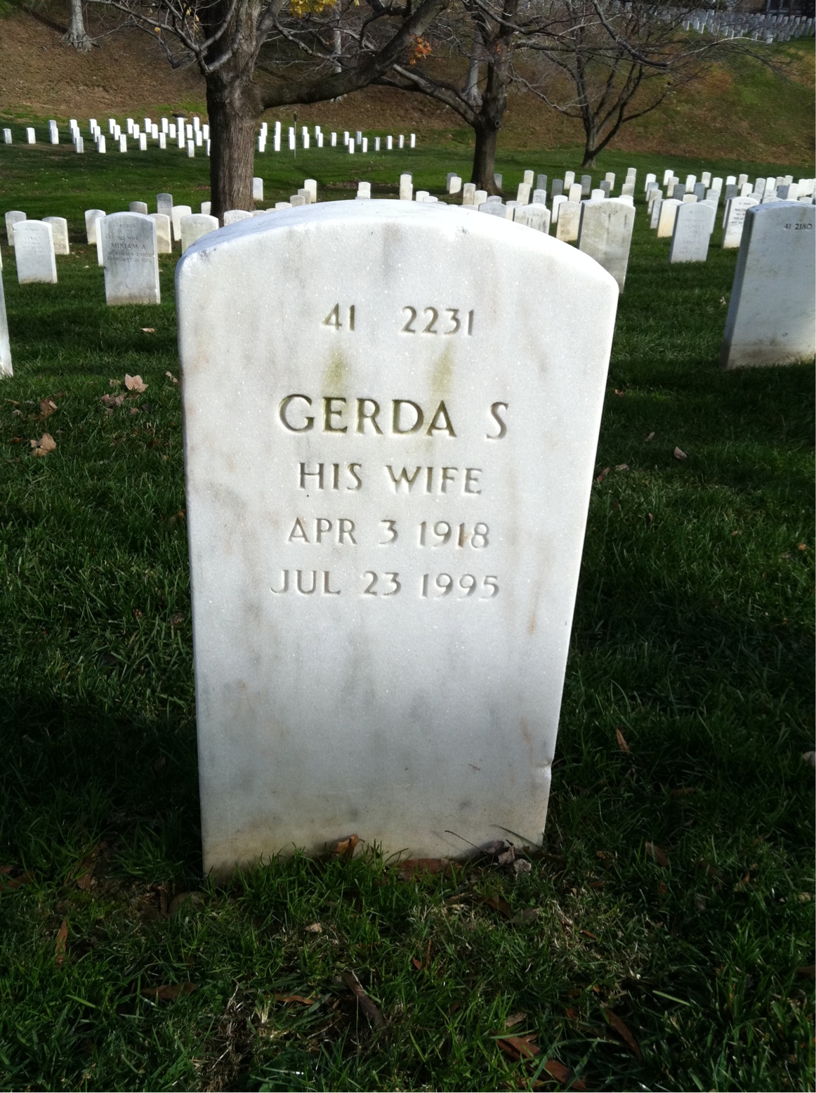 Back of headstone — William V Delaney