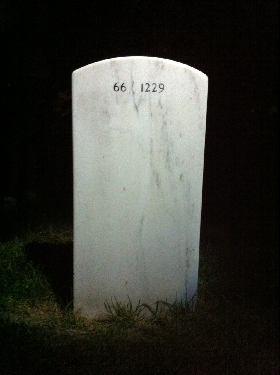 Back of headstone — John Proctor