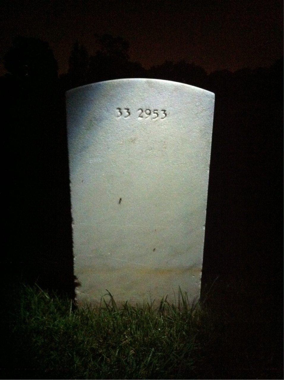 Back of headstone — Betty Bracey