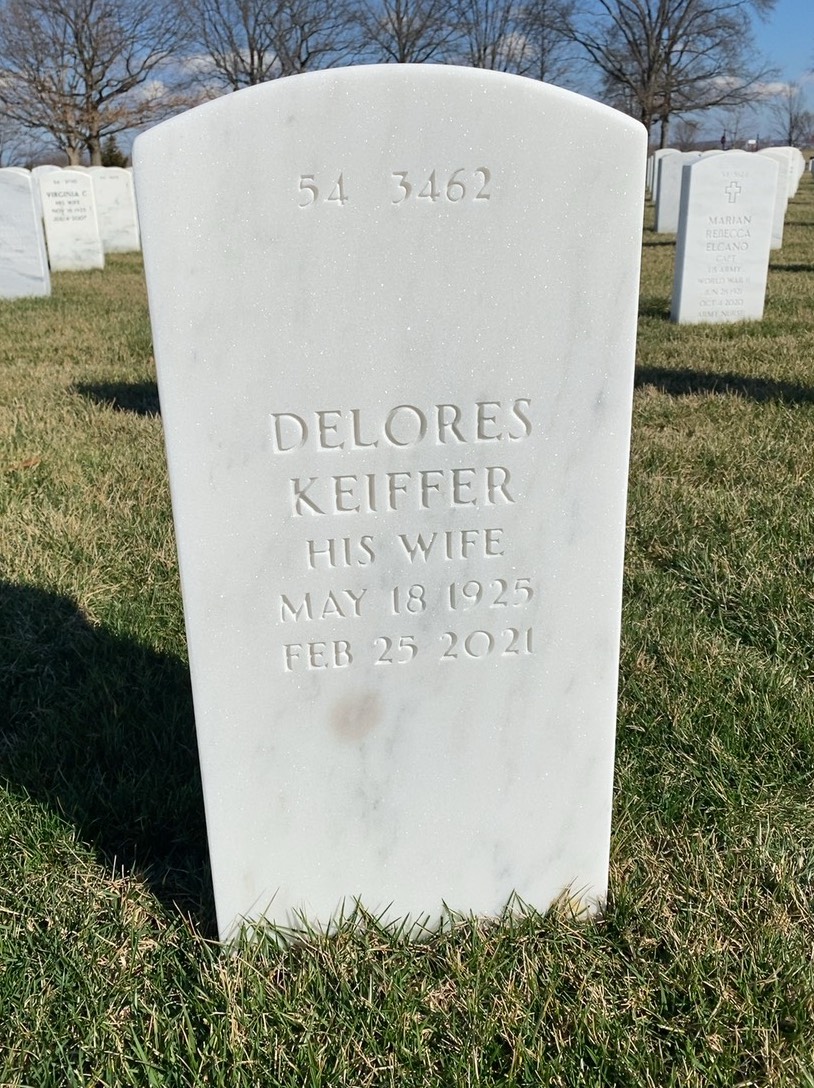 Back of headstone — Lawrence Zuber