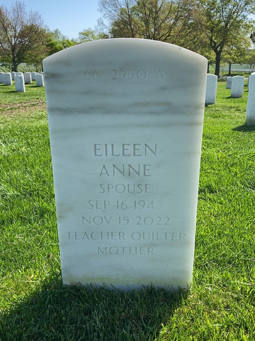 Back of headstone — Kenneth Miller