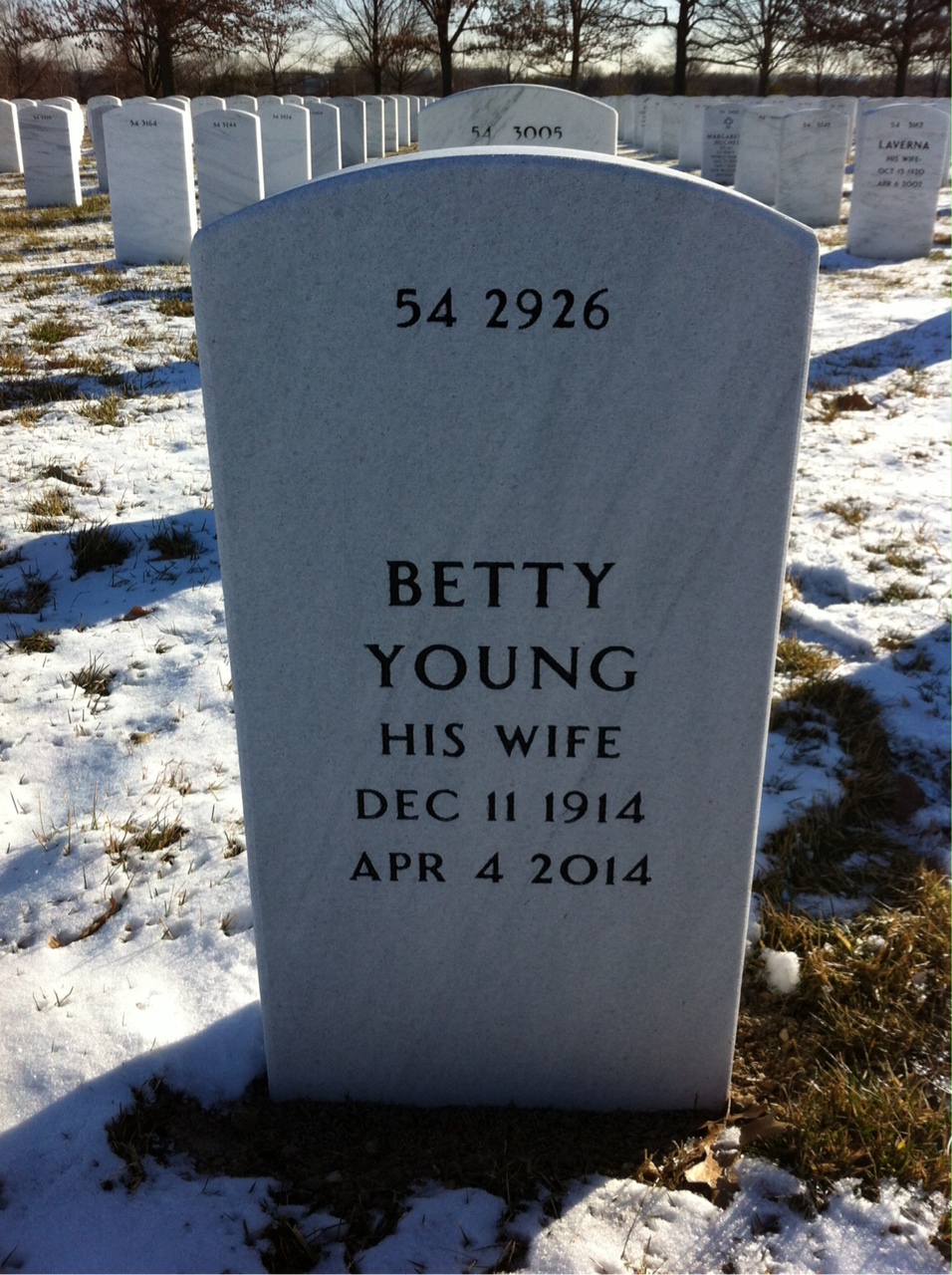 Back of headstone — Donald Sheehan
