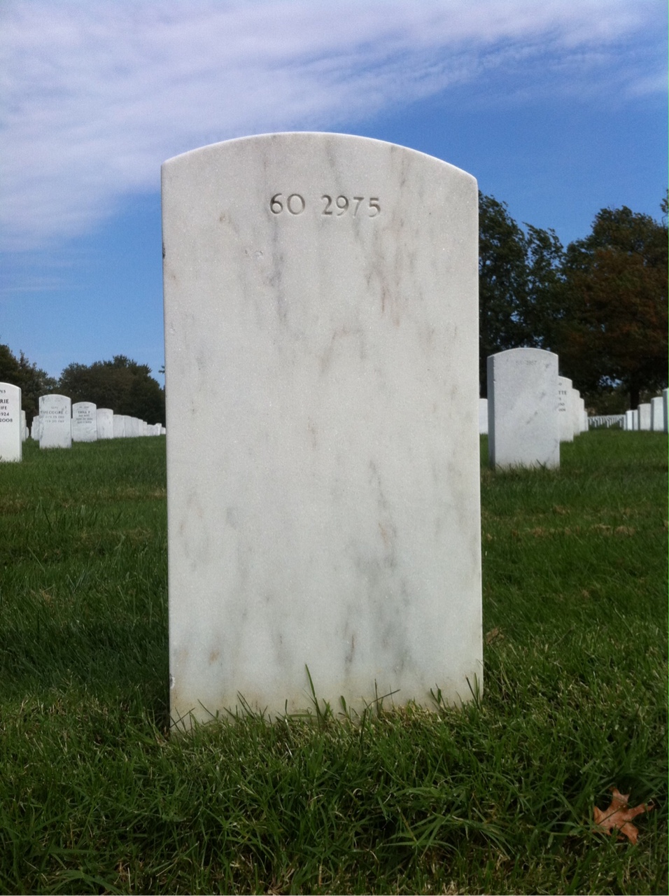 Back of headstone — Johnathan Milton