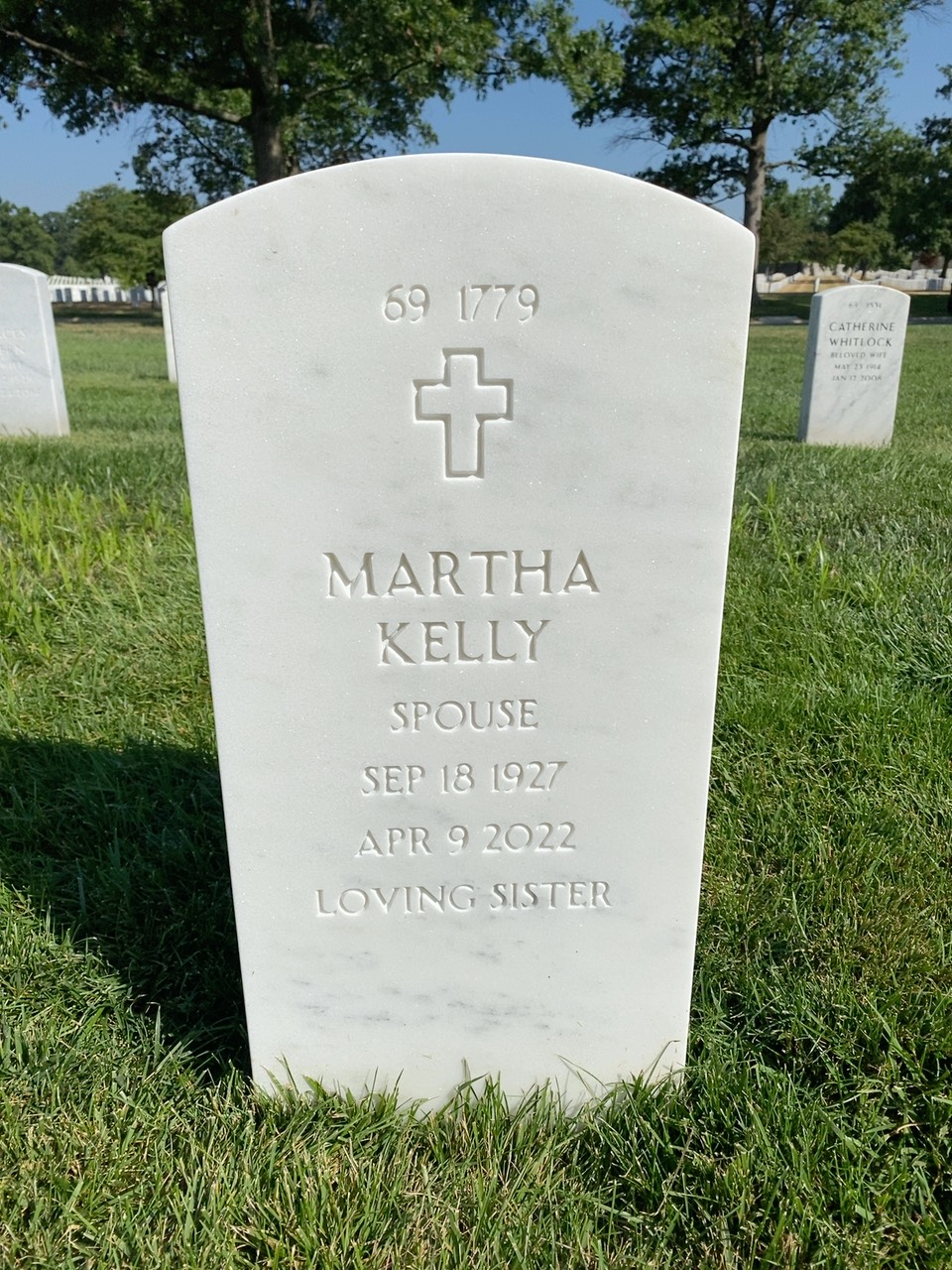 Back of headstone — Cecil Sumpter