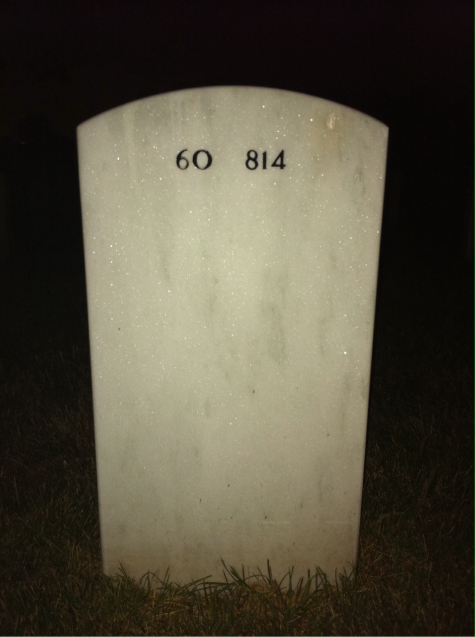 Back of headstone — Earl Wardell