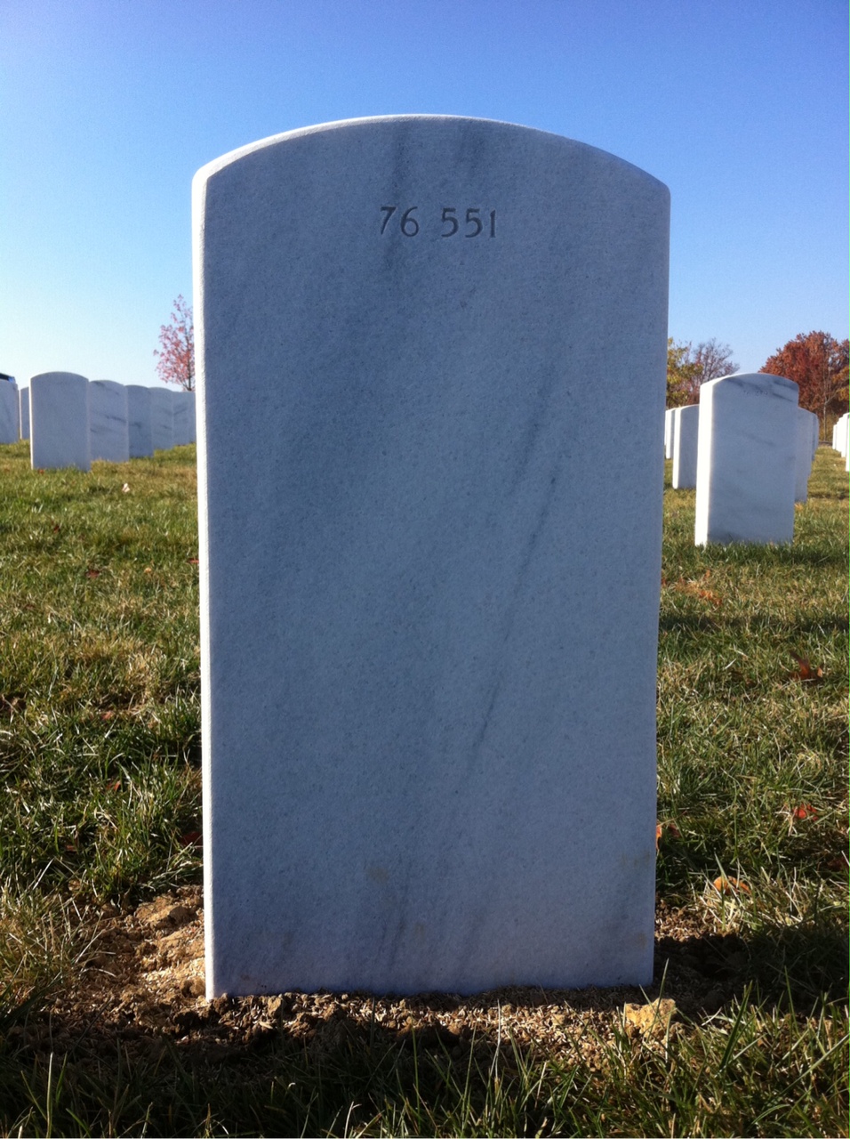 Back of headstone — Harold Mckean