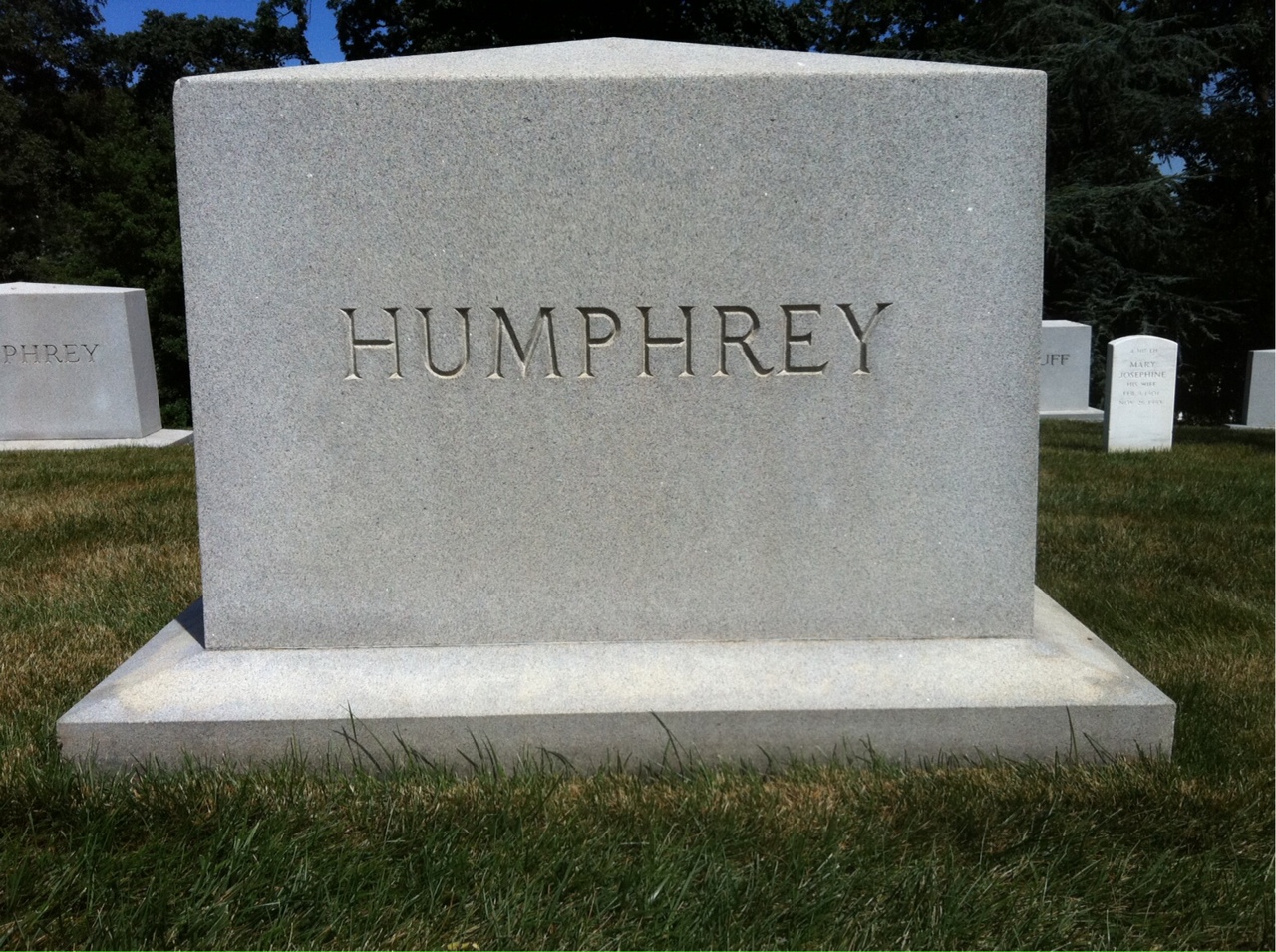 Headstone of Charles Frederic Humphrey