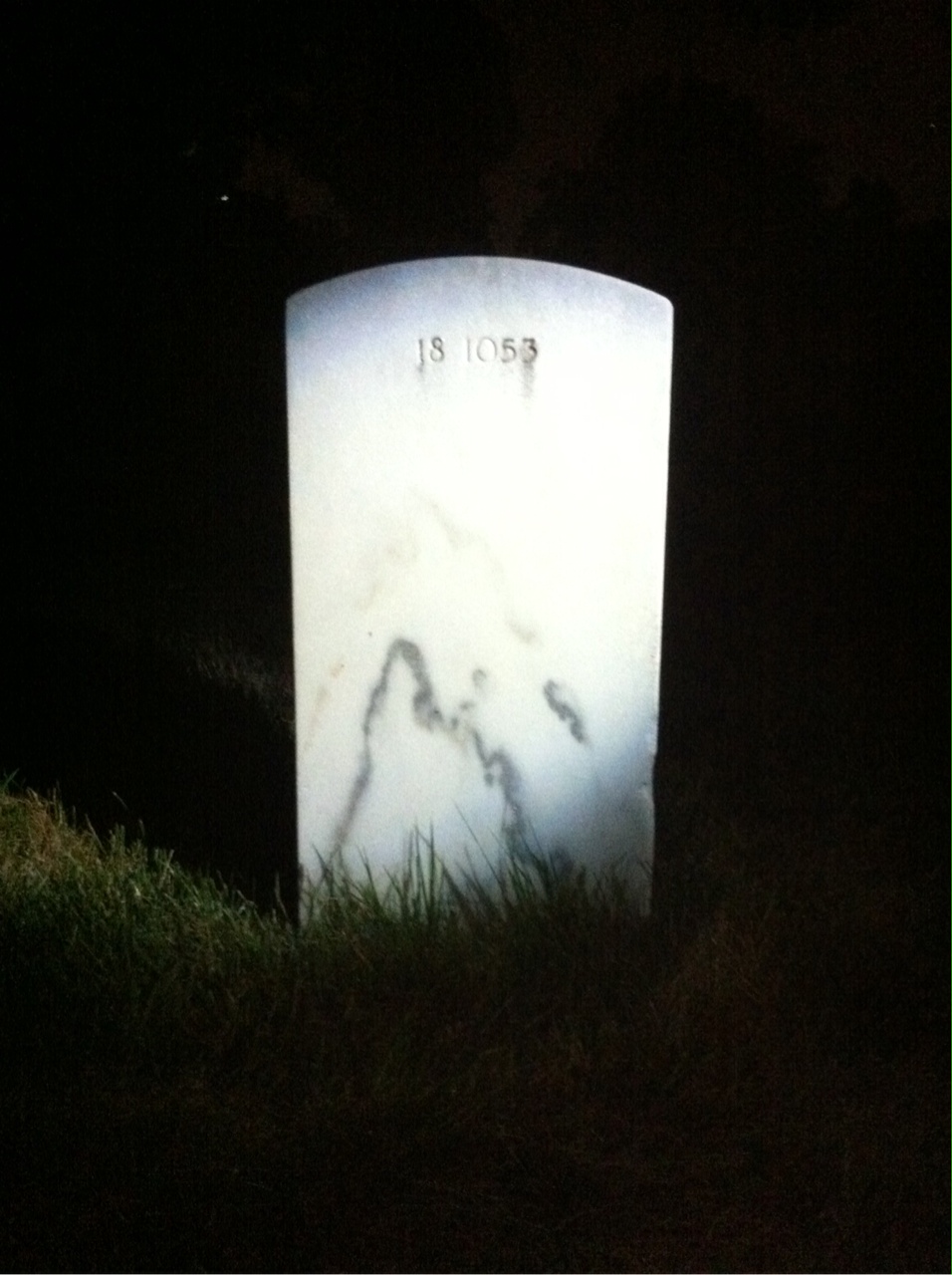 Back of headstone — Henry Mikeska