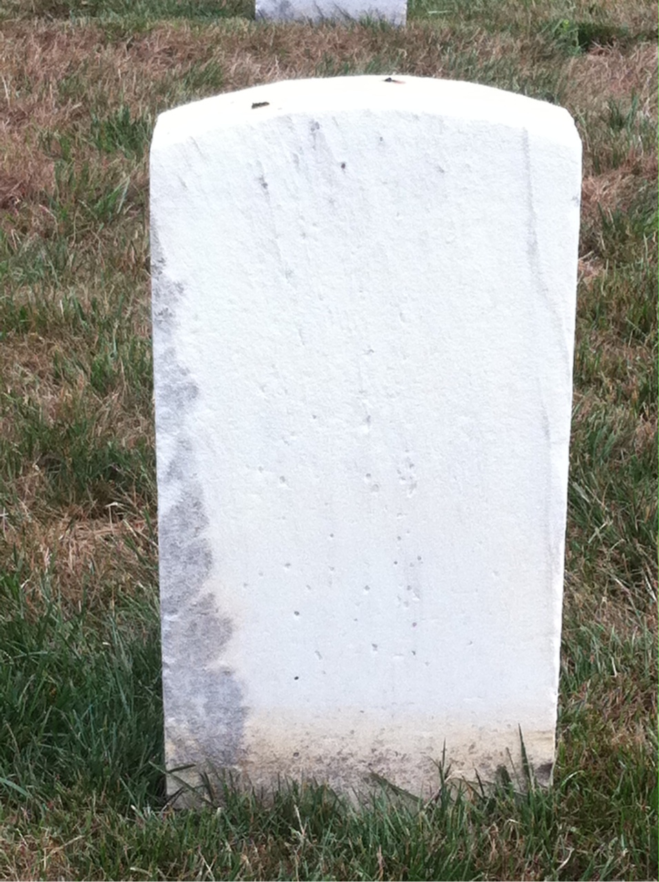 Back of headstone — James Morgan
