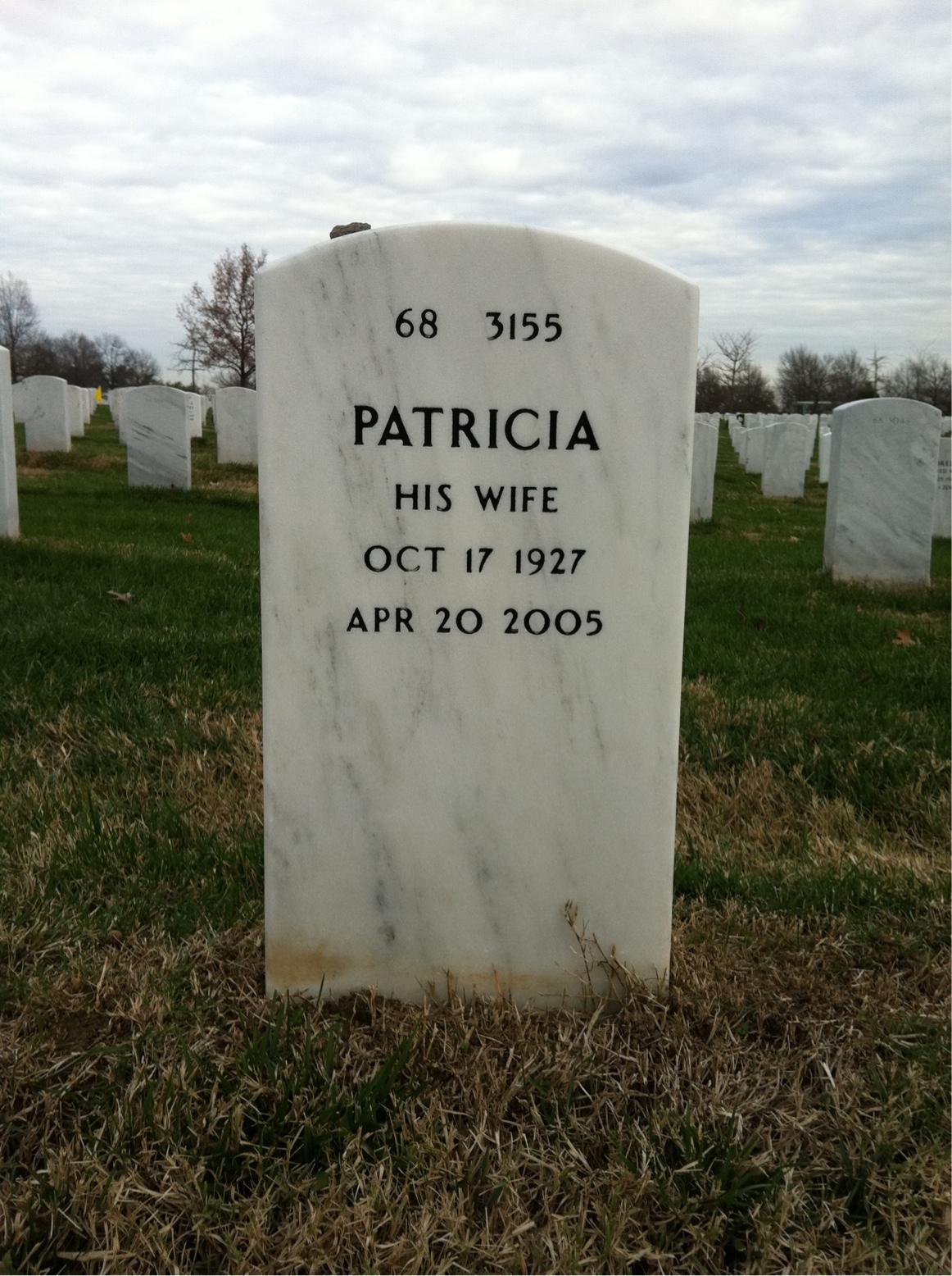 Back of headstone — Robert Bigelow