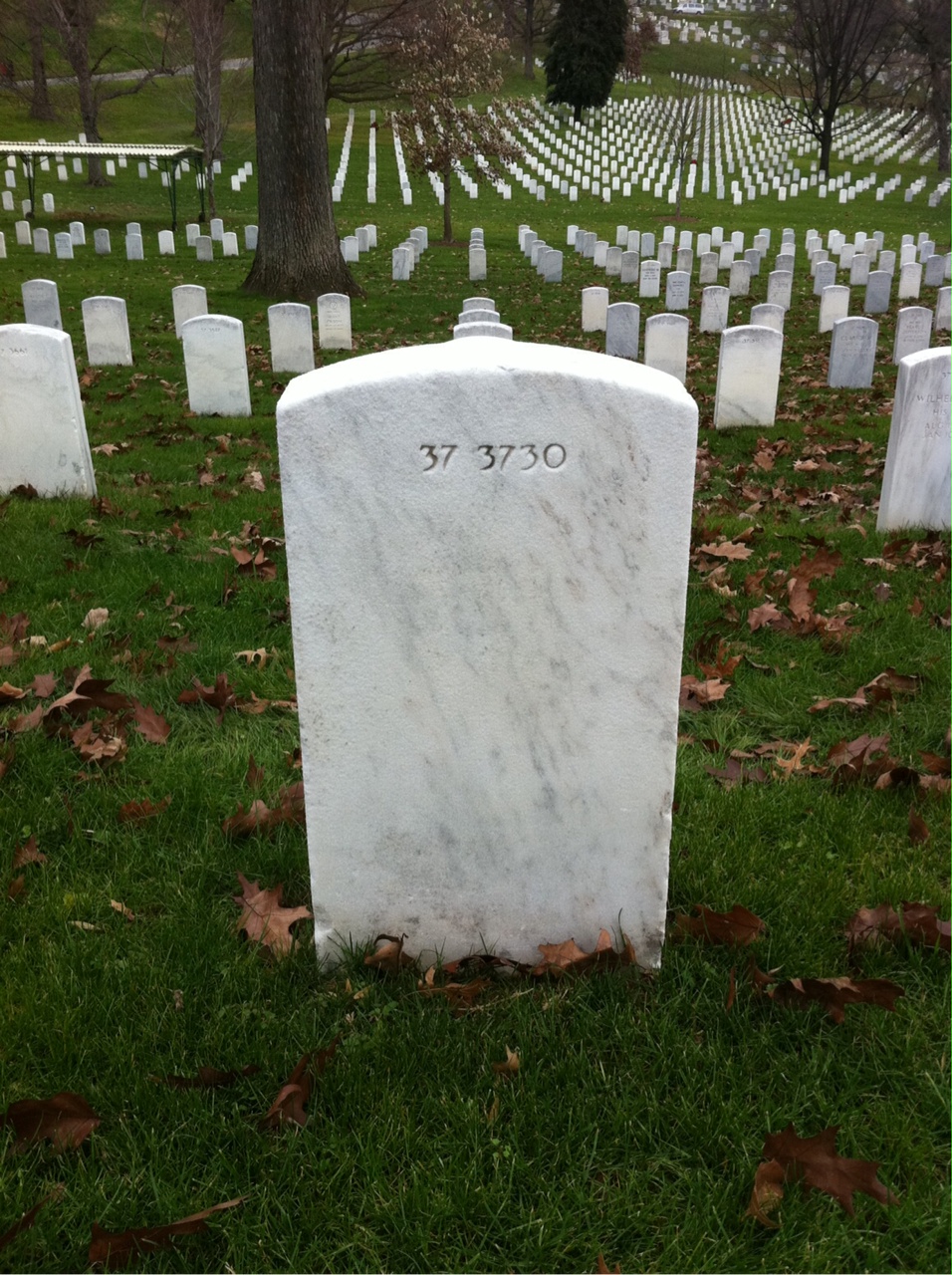 Back of headstone — Ferdinand Moran