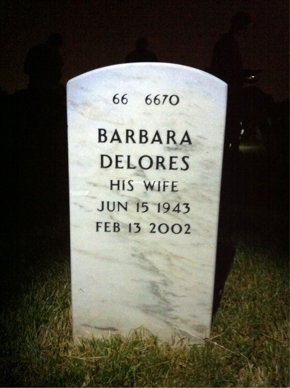 Back of headstone — Fred Gudger