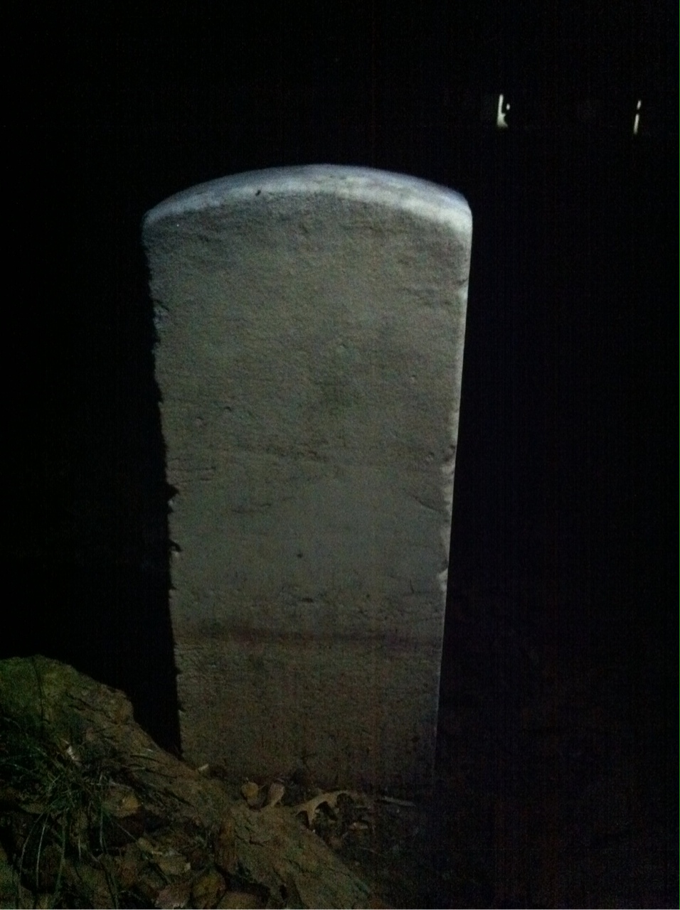 Back of headstone — William Baley