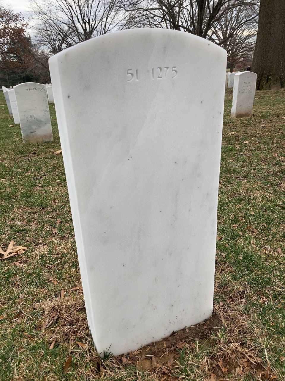 Back of headstone — Ardis Biesel