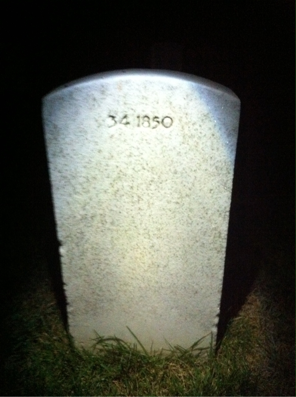 Back of headstone — Agnes Constable