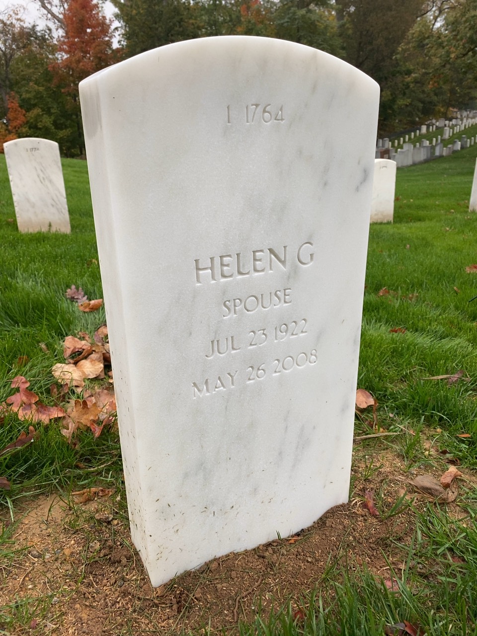 Back of headstone — Robert Barde