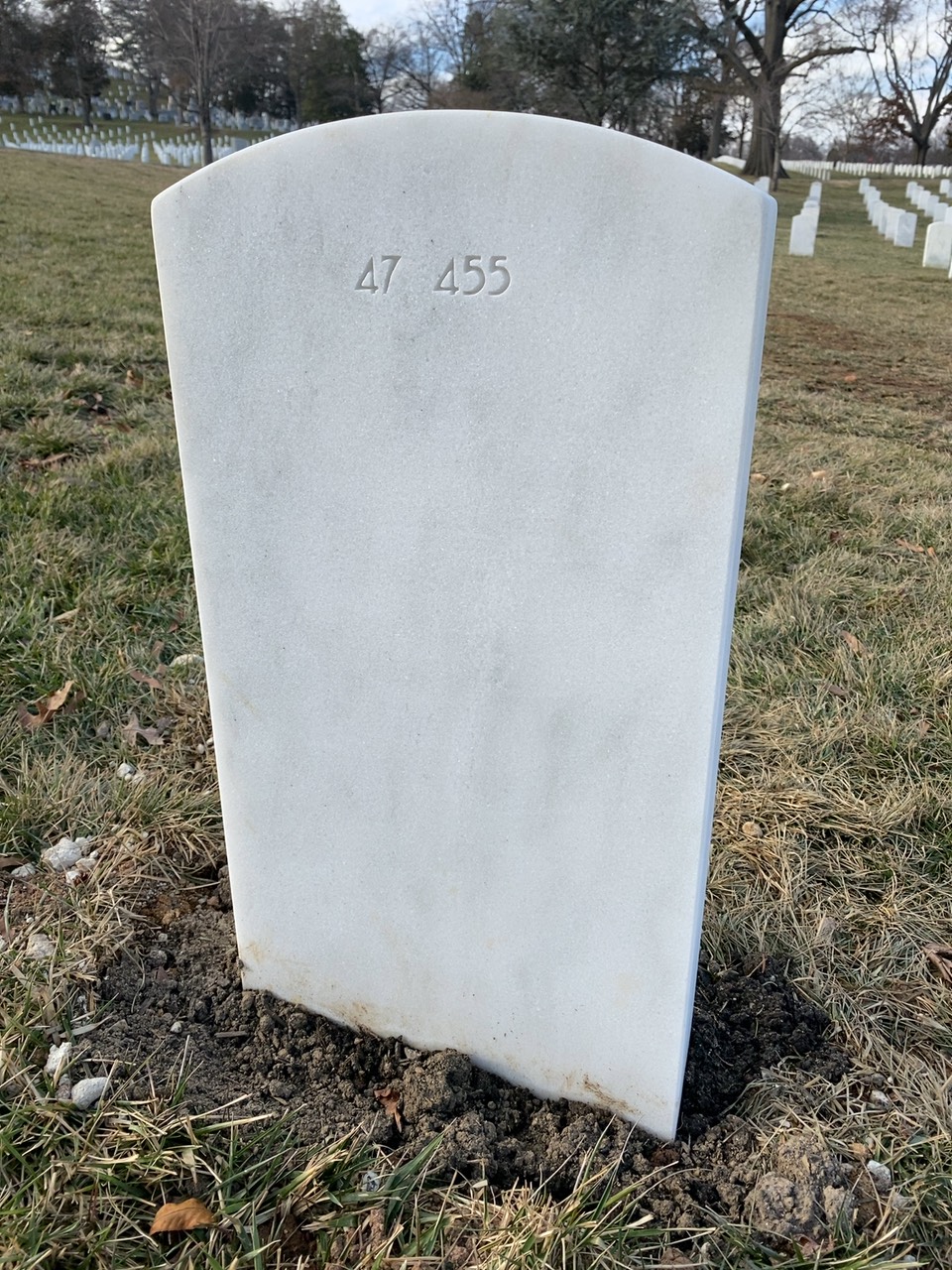 Back of headstone — William Adcock