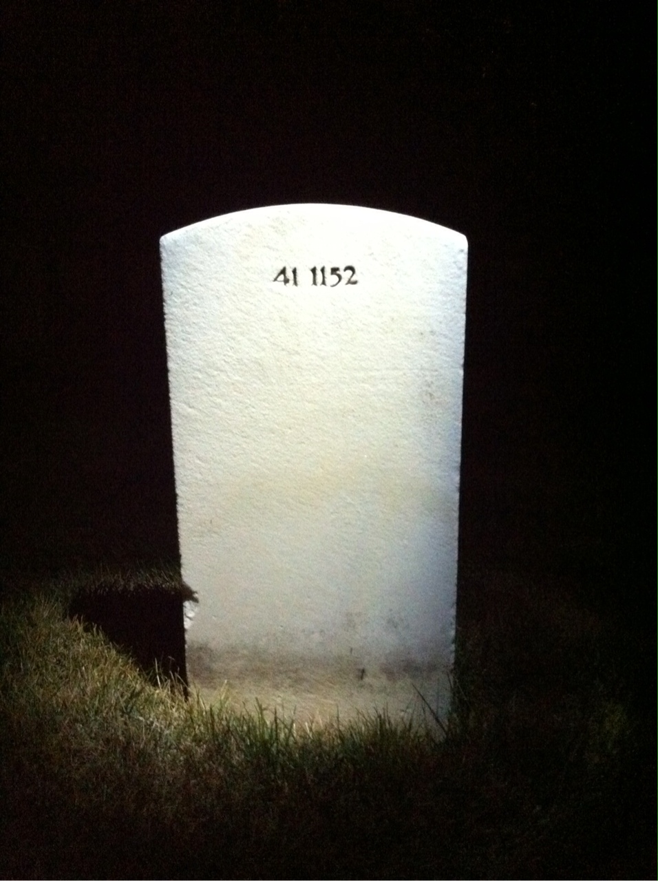 Back of headstone — William Gordon Coleman