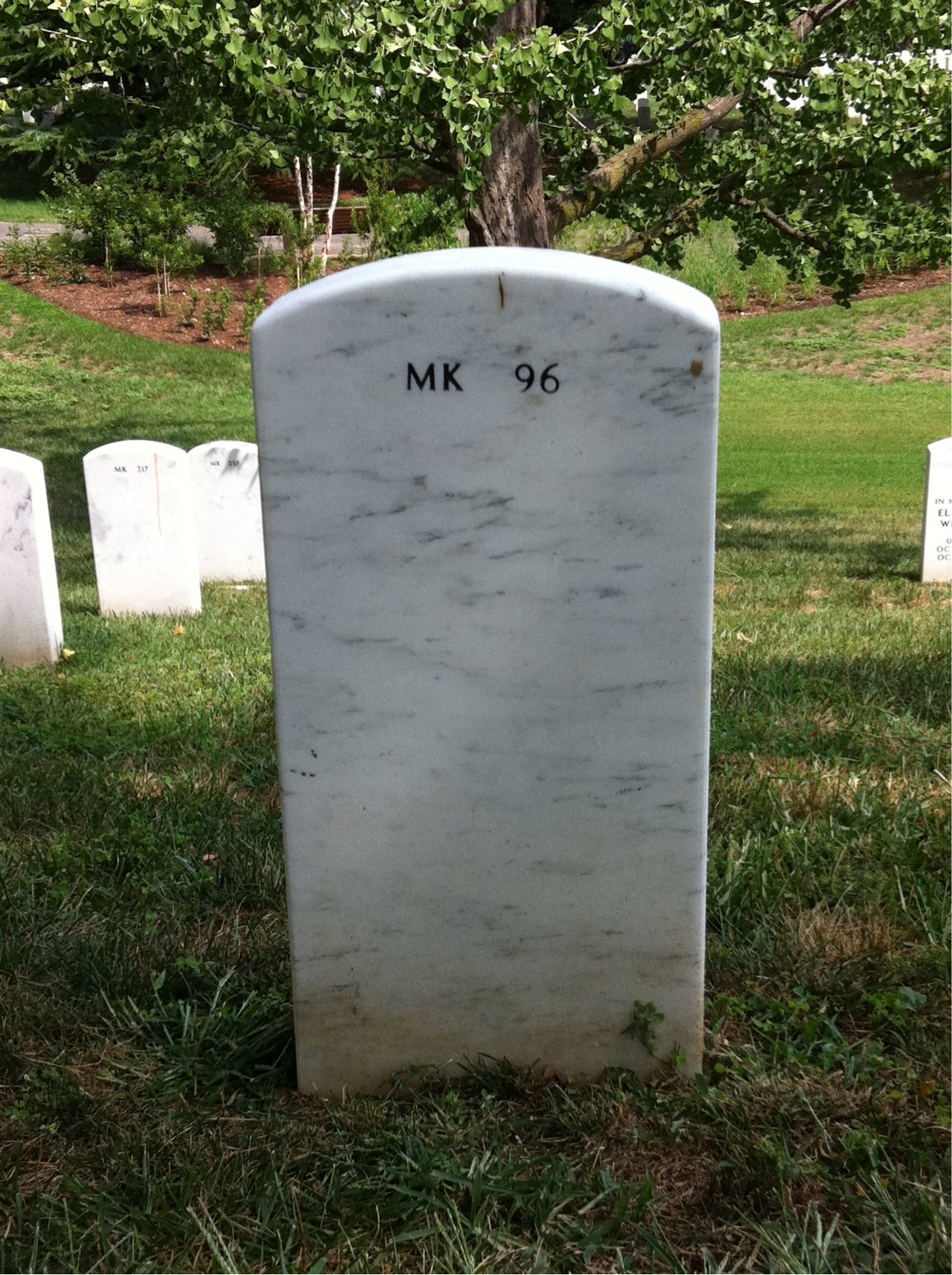 Back of headstone — Robert Rausch
