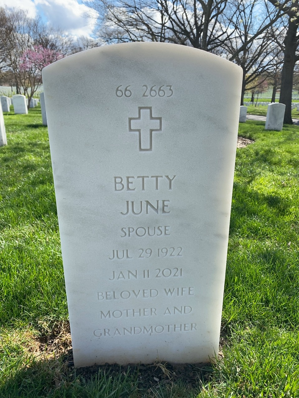 Back of headstone — William Humphrey