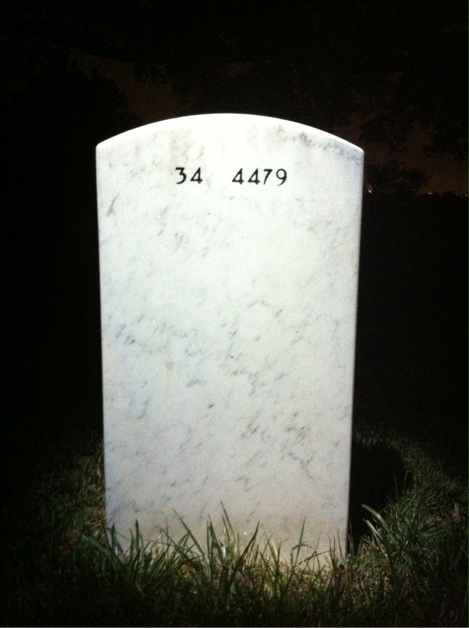 Back of headstone — William Lambert