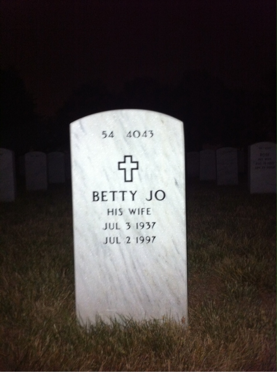 Back of headstone — Graham Milner