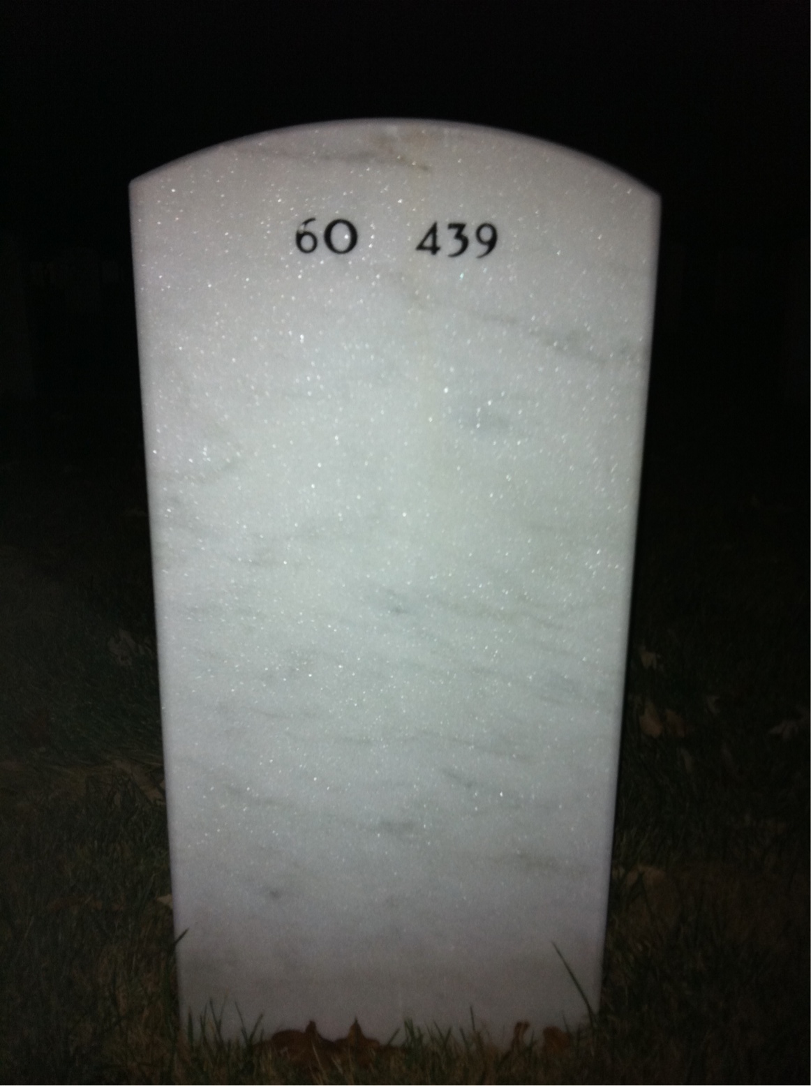 Back of headstone — Donald Westbrook