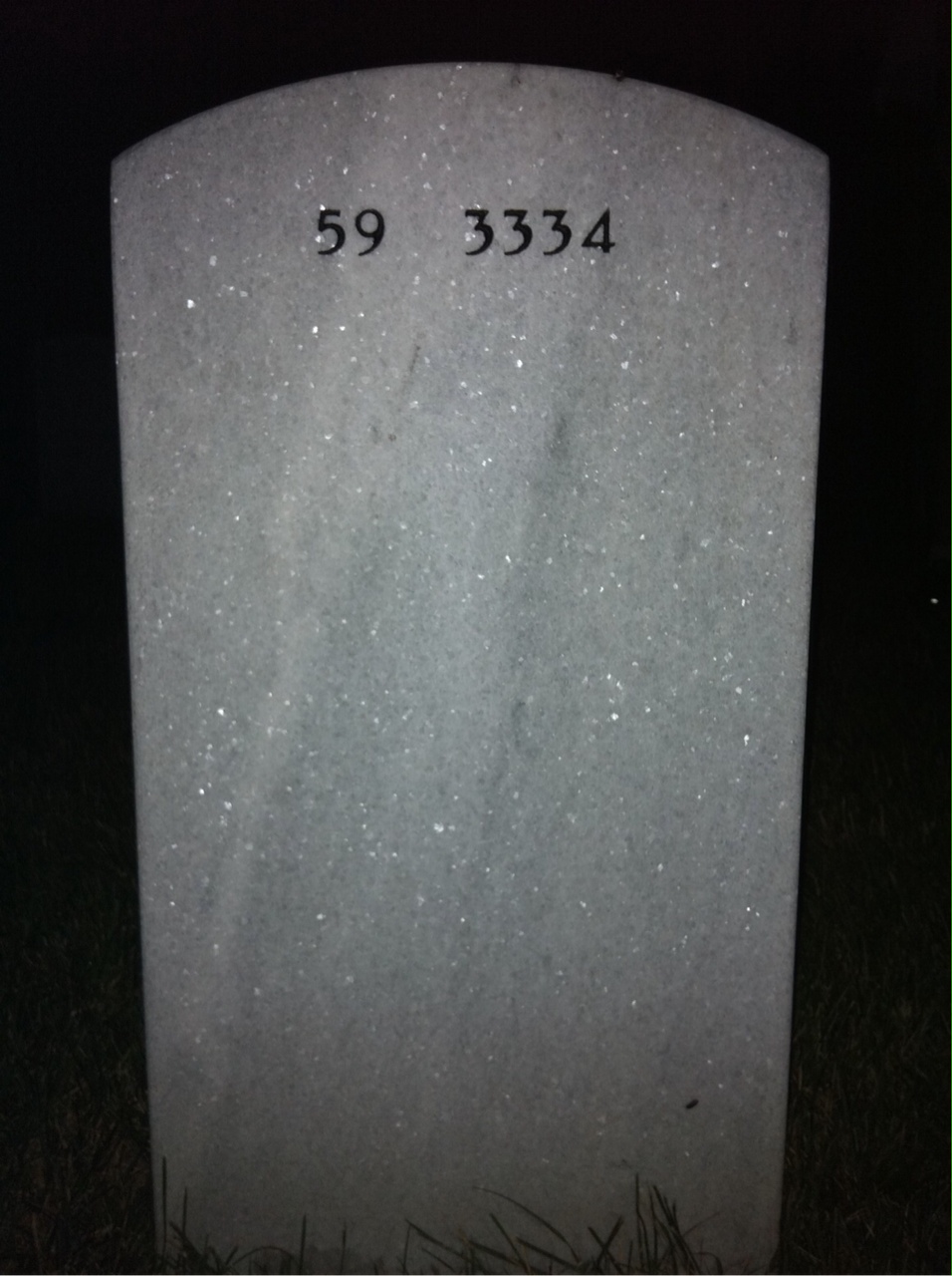 Back of headstone — Vincent Mcnamara