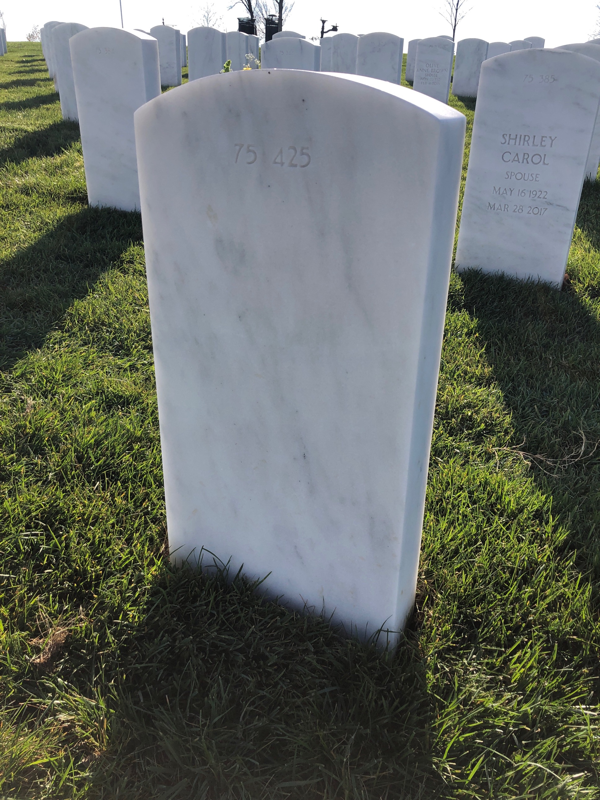 Back of headstone — Don Agnew