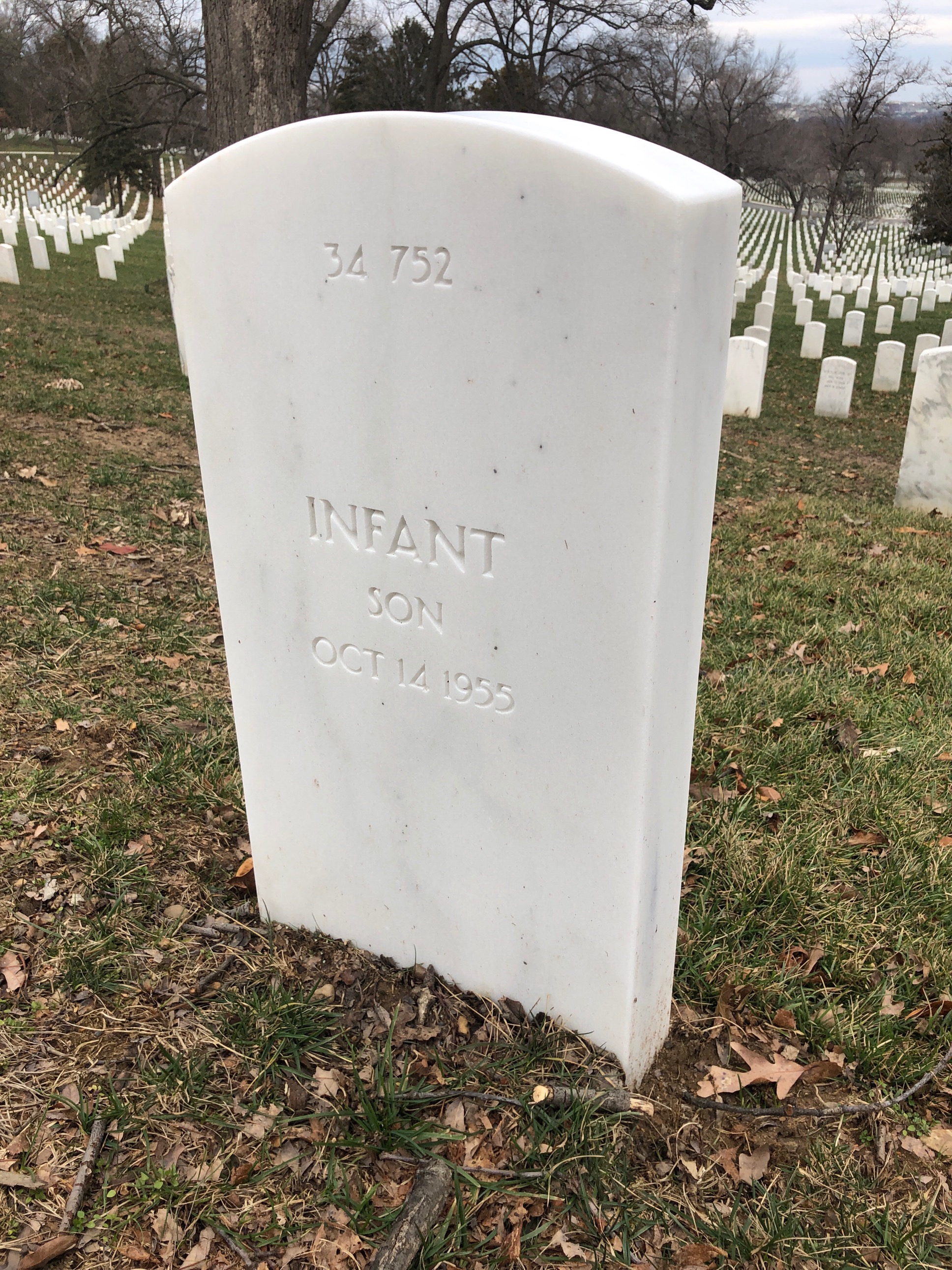 Back of headstone — William E Lowder