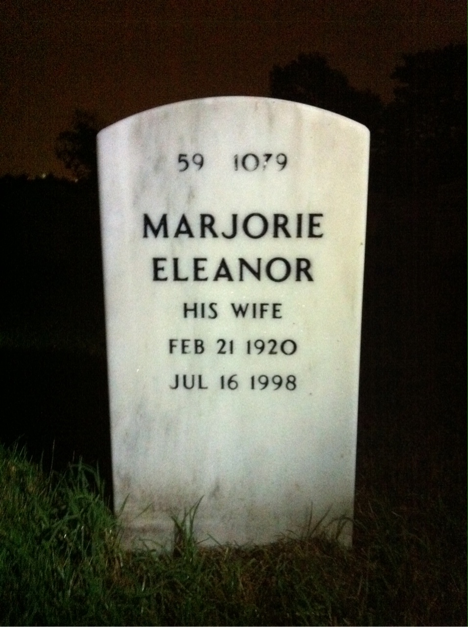 Back of headstone — Michael Ryan