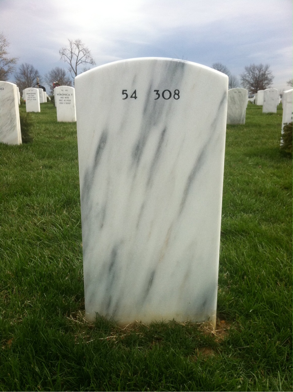 Back of headstone — Gregory Bledsoe