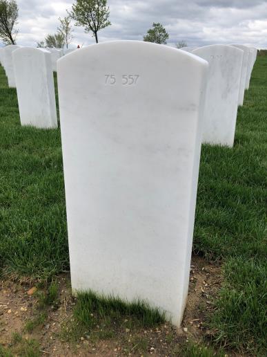 Back of headstone — Joseph Moyher