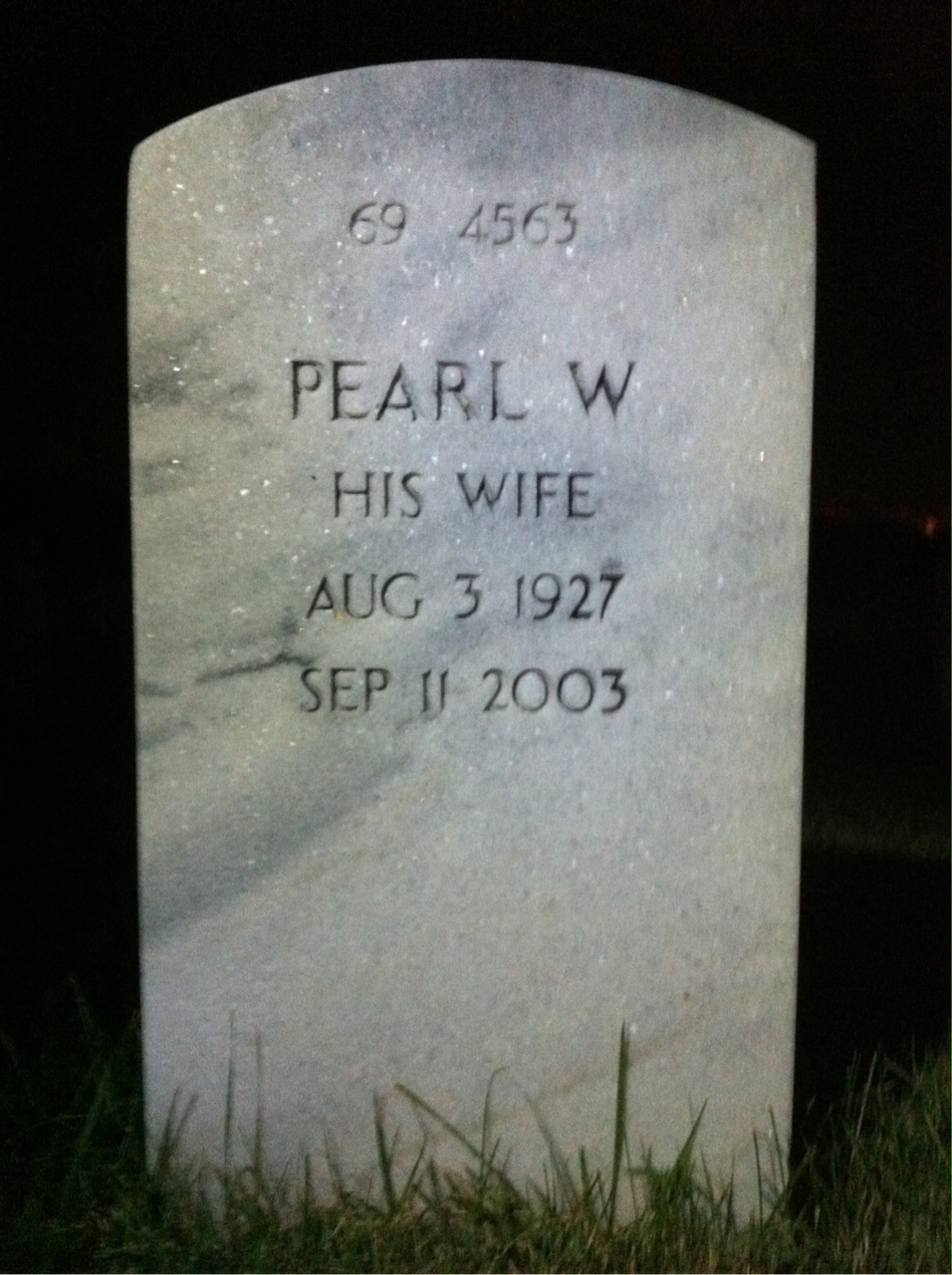 Back of headstone — Raleigh Mason