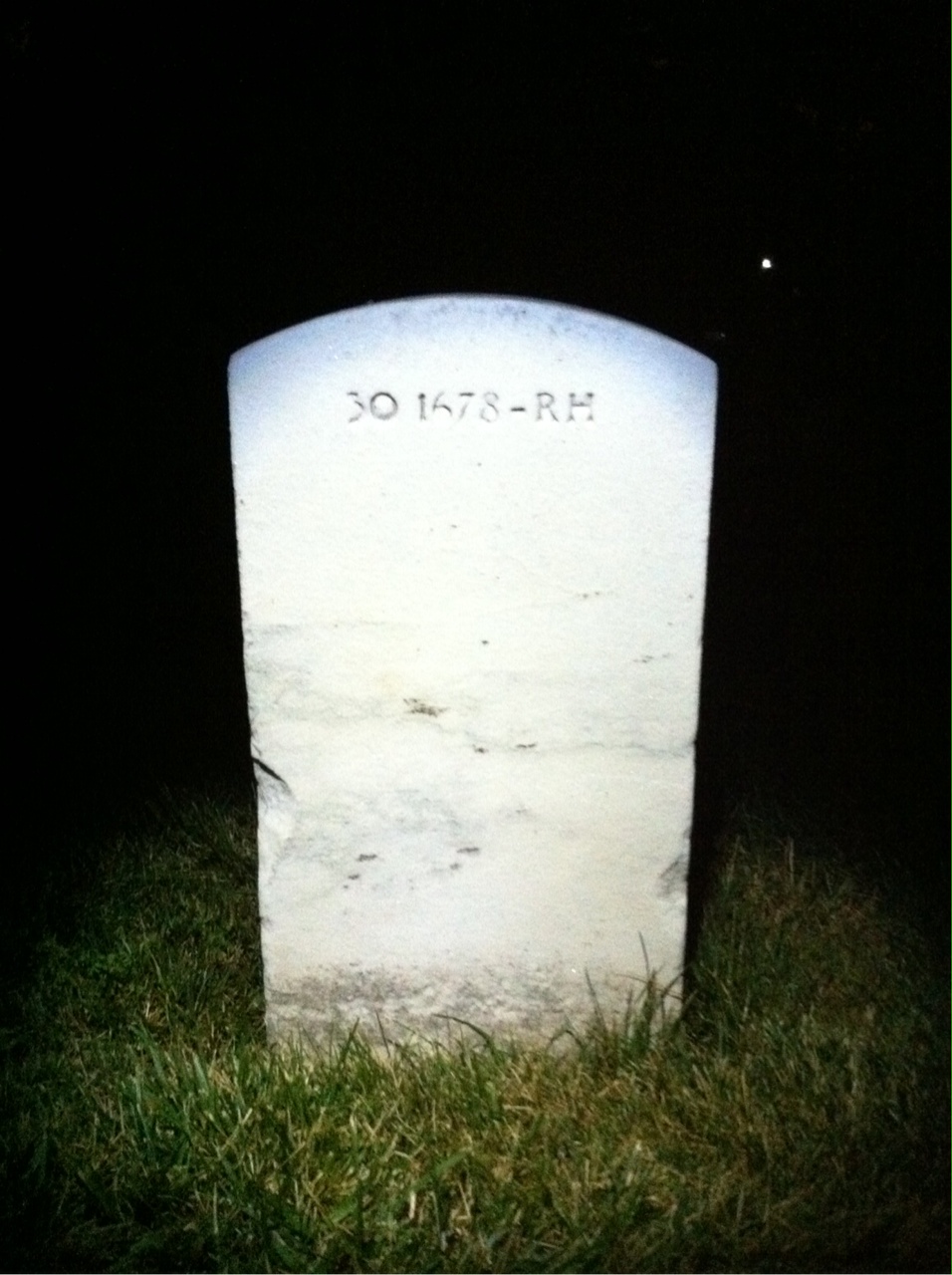 Back of headstone — Glenn Algire