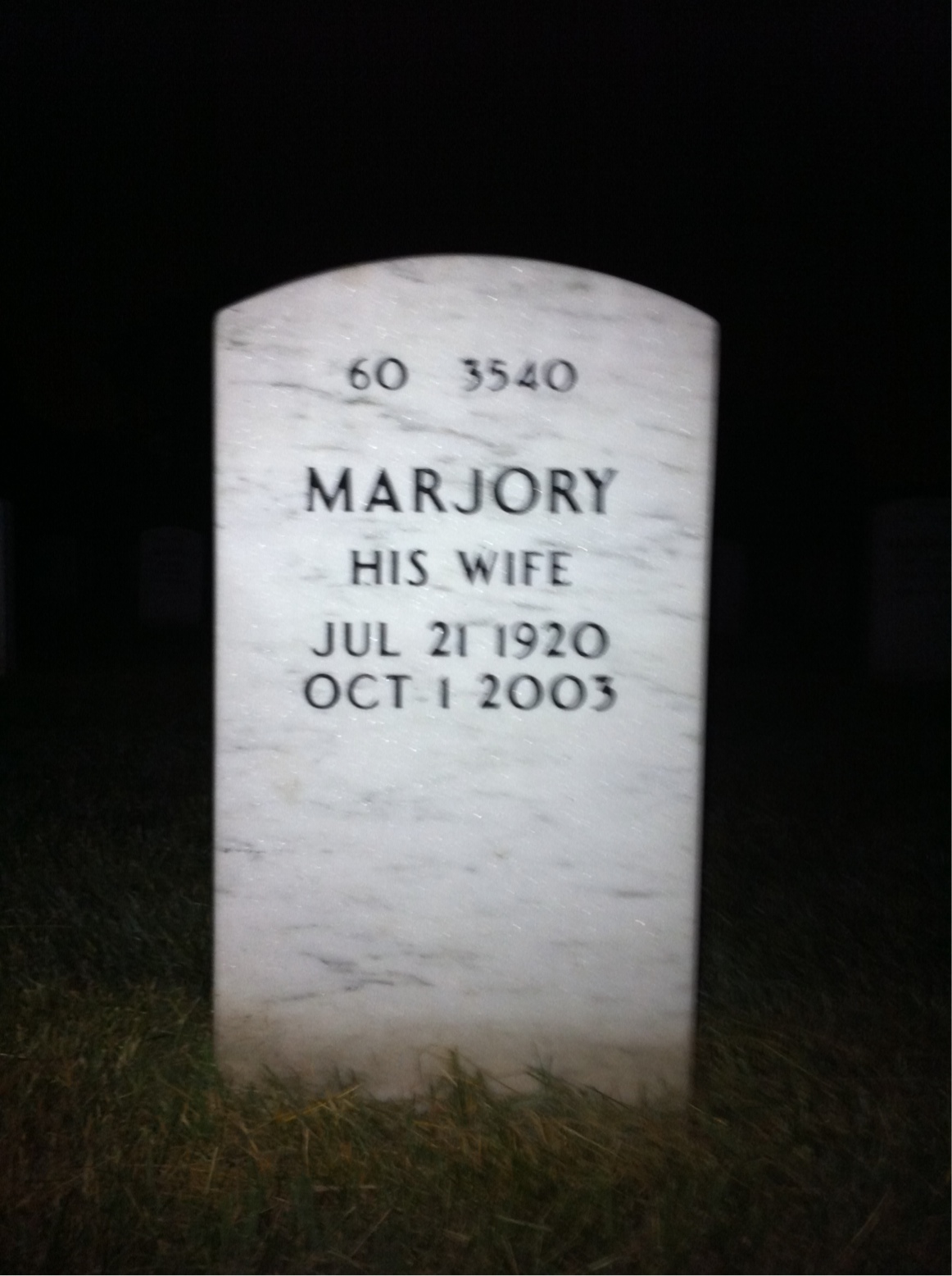 Back of headstone — Jim Greer
