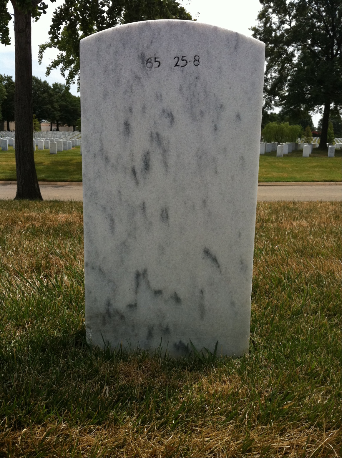 Back of headstone — Emond Allen