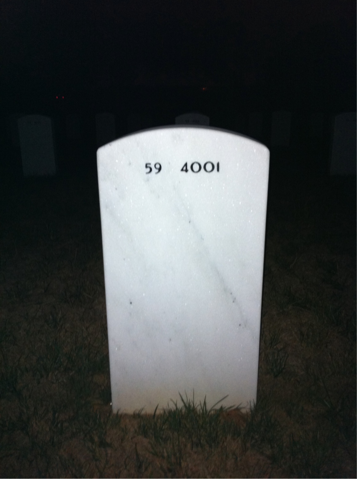 Back of headstone — Kenneth Stubbs