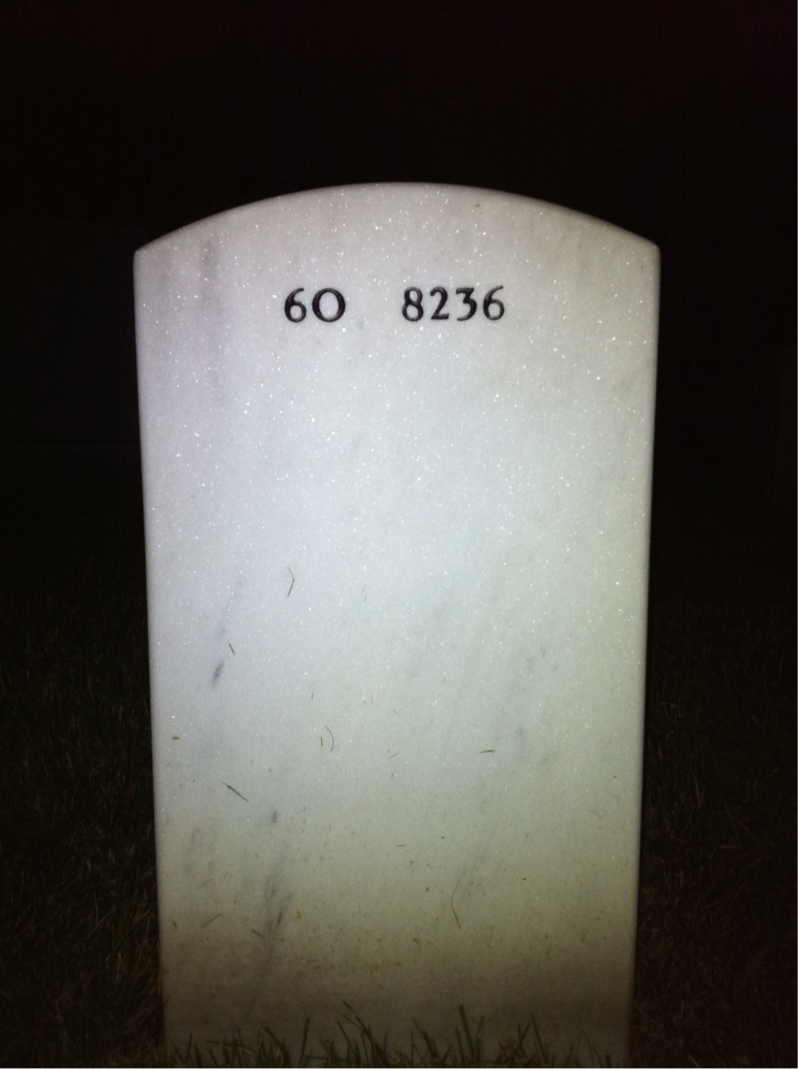 Back of headstone — Brett Walden